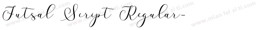 Futsal Script Regular字体转换